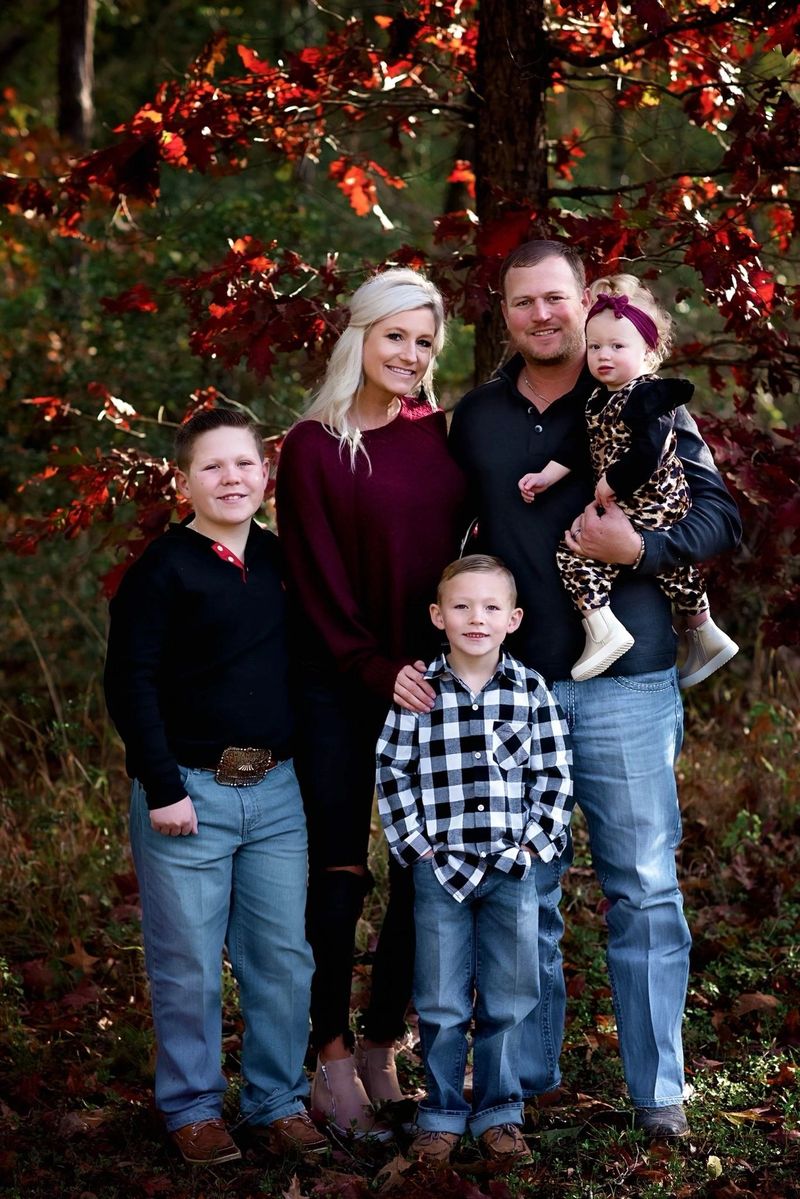 Jared Hathorn with his wife Amanda and their children Jaxon, Kase, and Alli Jo